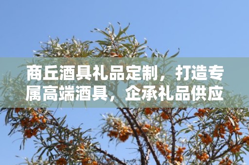 商丘酒具礼品定制，打造专属高端酒具，企承礼品供应链助力商务往来